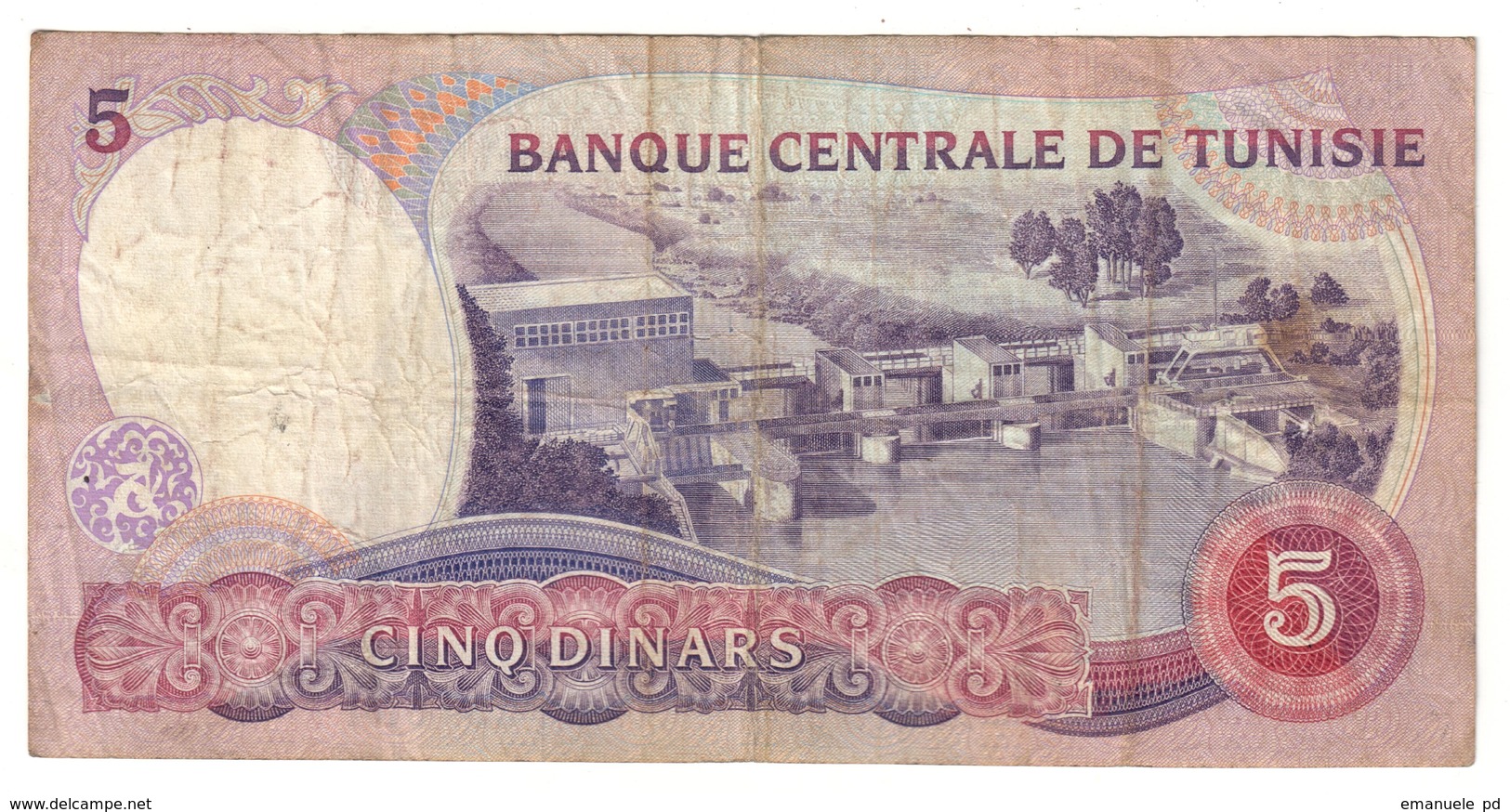 Tunisia 5 Dinars 03/11/1983 - Tunisia