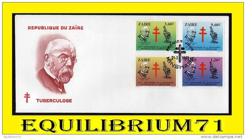 FDC (1190/1193)  - ZAIRE - 1980-1989