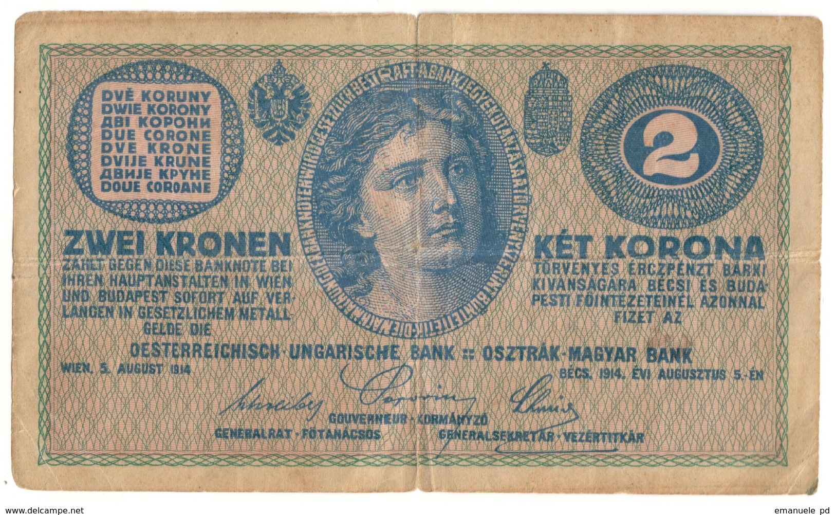 Austria 2 Kronen 1914 - Austria