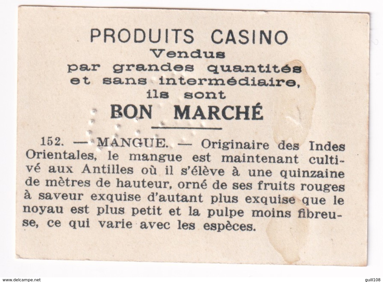 Image Années 1950 Casino Fruit Exotique Mangue Indes Orientales Antilles Mague A31-9 - Other & Unclassified