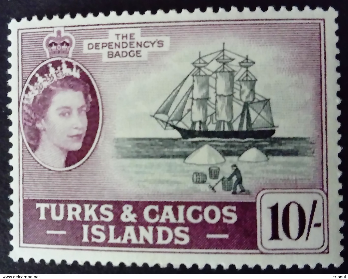 Turks Et Caicos 1957 Bateau Boat Yvert 176 ** MNH - Turks & Caicos