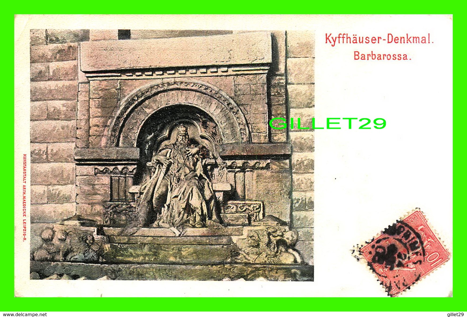 BARBAROSSA, ALLEMAGNE - KYFFHAUSER-DENKMAL - TRAVEL IN 1906 - - Altri & Non Classificati