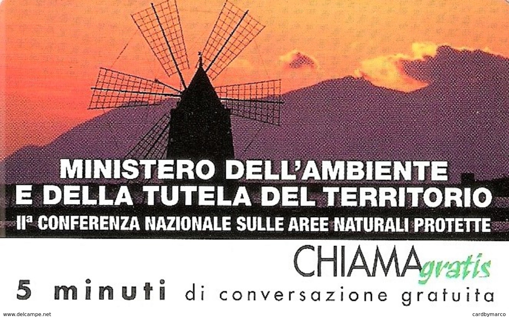 *CHIAMAGRATIS - N.340 - MINISTERO DELL'AMBIENTE* - Scheda NUOVA (MINT) (DT) - Altri & Non Classificati