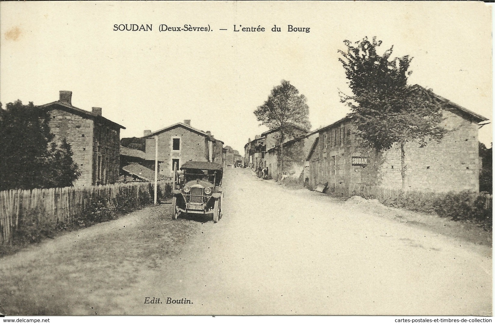 * SOUDAN ( Deux Sèvres ) , L'entrée Du Bourg , 1932 - Autres & Non Classés