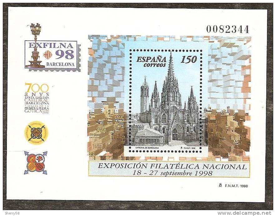 1998-ED. 3557 H.B.-EXFILNA'98-NUEVO- - Blocs & Hojas