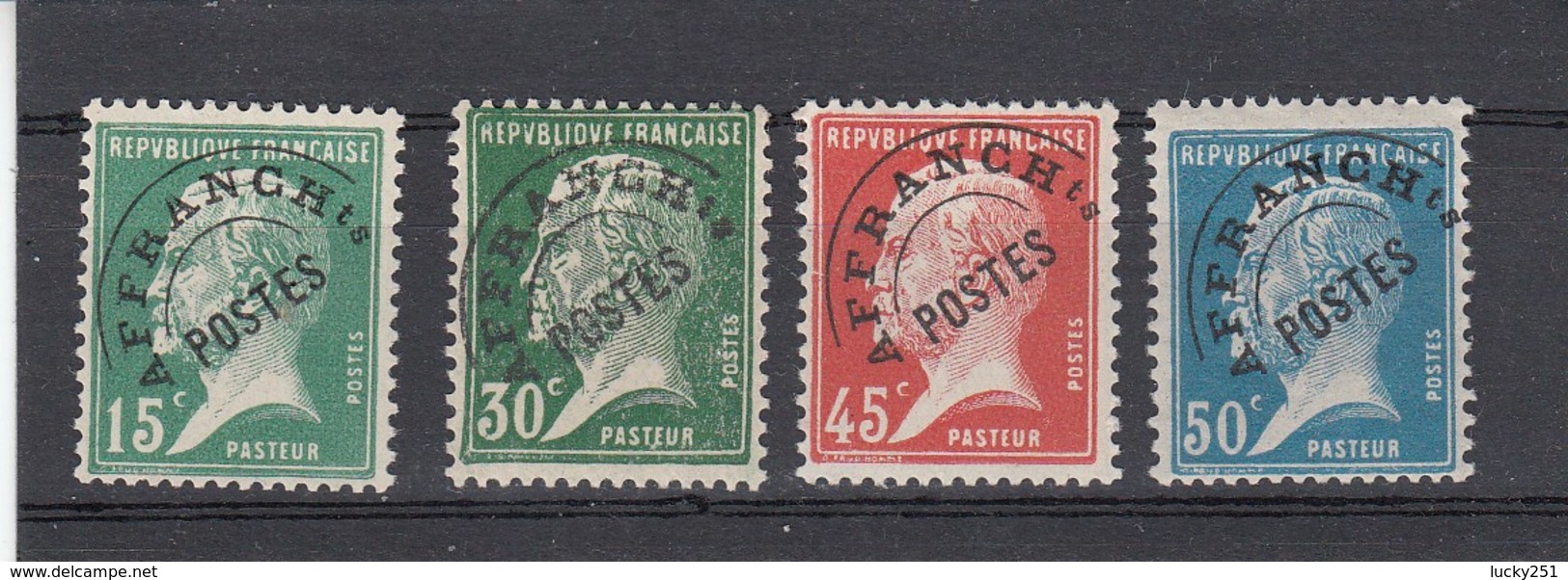 France - 1922-47 - Préobl. - 65**à 68**  - Type Pasteur - Cote 455€ - 1893-1947