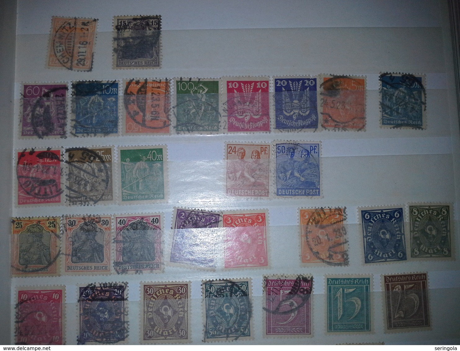 Lot Stamps Germany 200 Timbres + - Sammlungen (ohne Album)