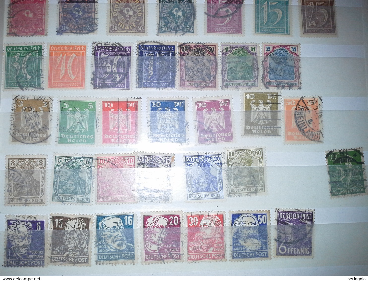 Lot Stamps Germany 200 Timbres + - Sammlungen (ohne Album)