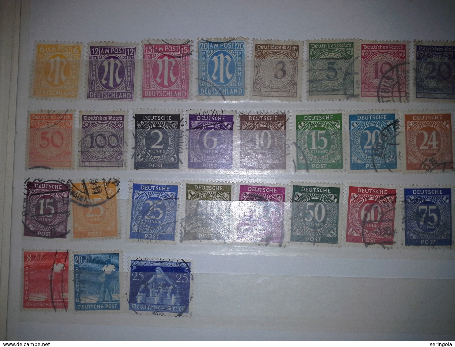 Lot Stamps Germany 200 Timbres + - Sammlungen (ohne Album)