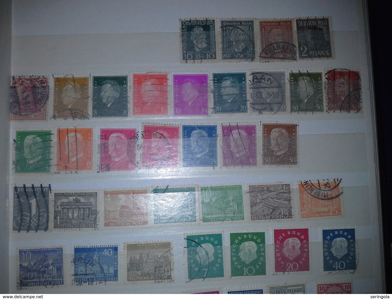 Lot Stamps Germany 200 Timbres + - Sammlungen (ohne Album)