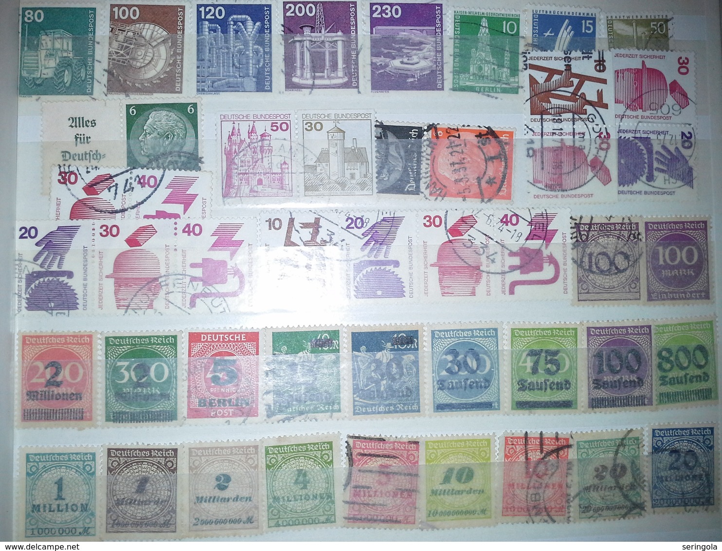 Lot stamps Germany 200 timbres +