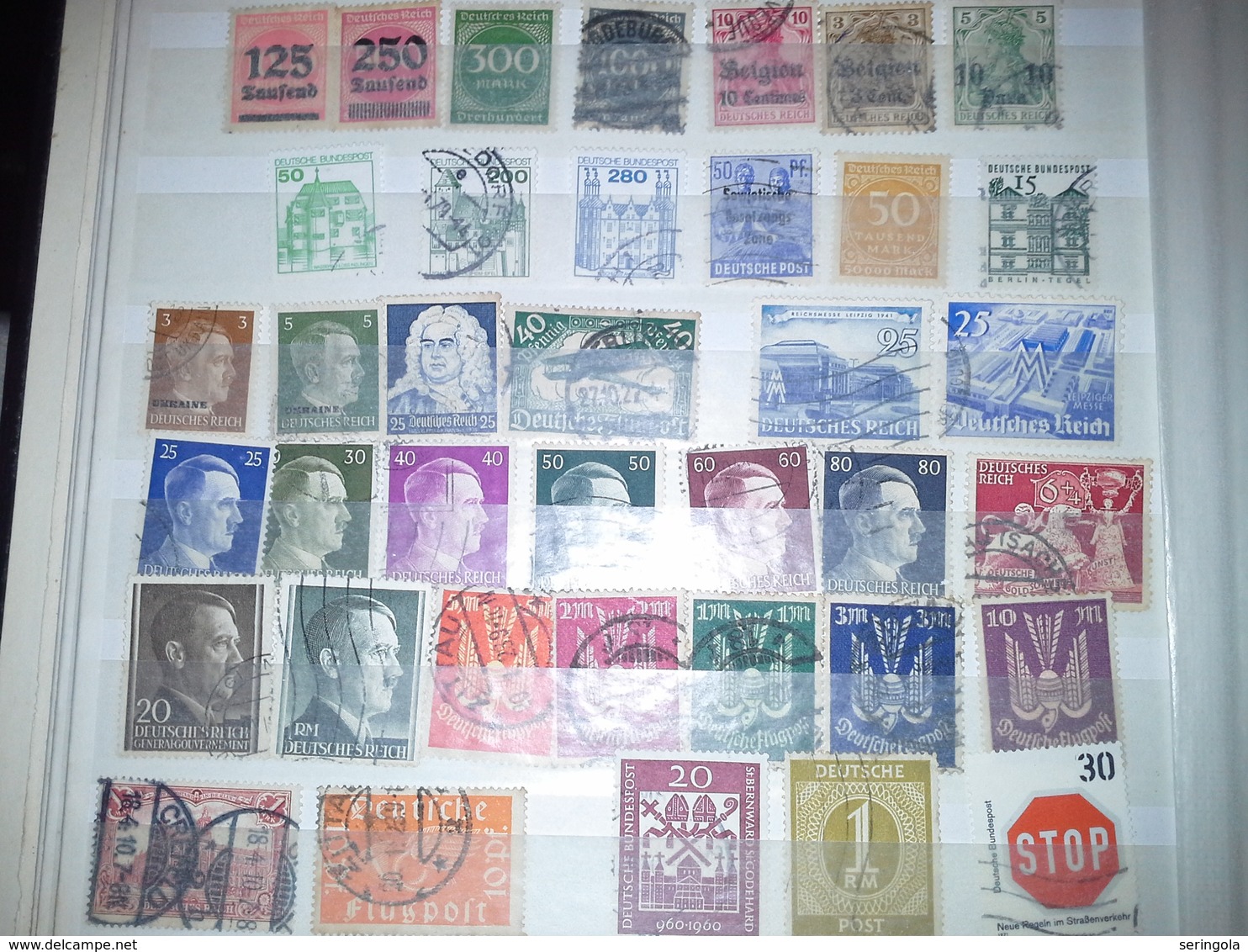 Lot stamps Germany 200 timbres +