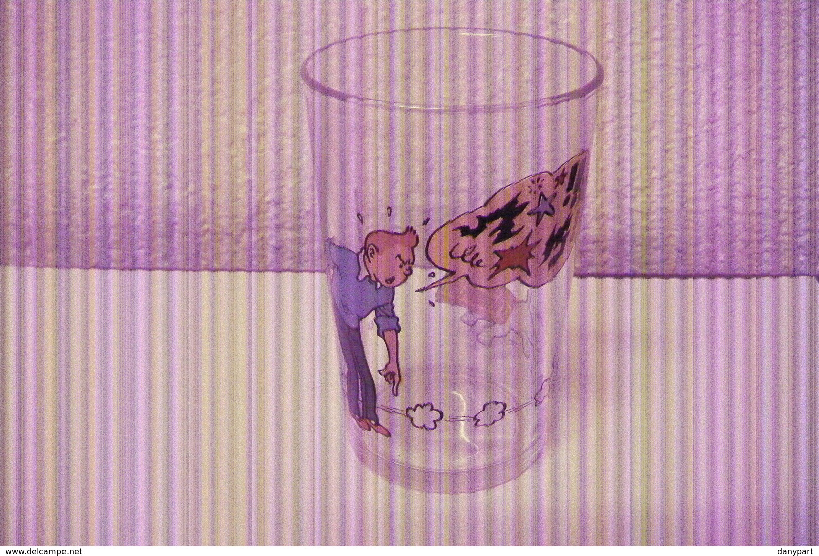 TINTIN - Hergé - Rare Ancien Verre à Moutarde Tintin Et Milou Lombard 1983 - Art De La Table