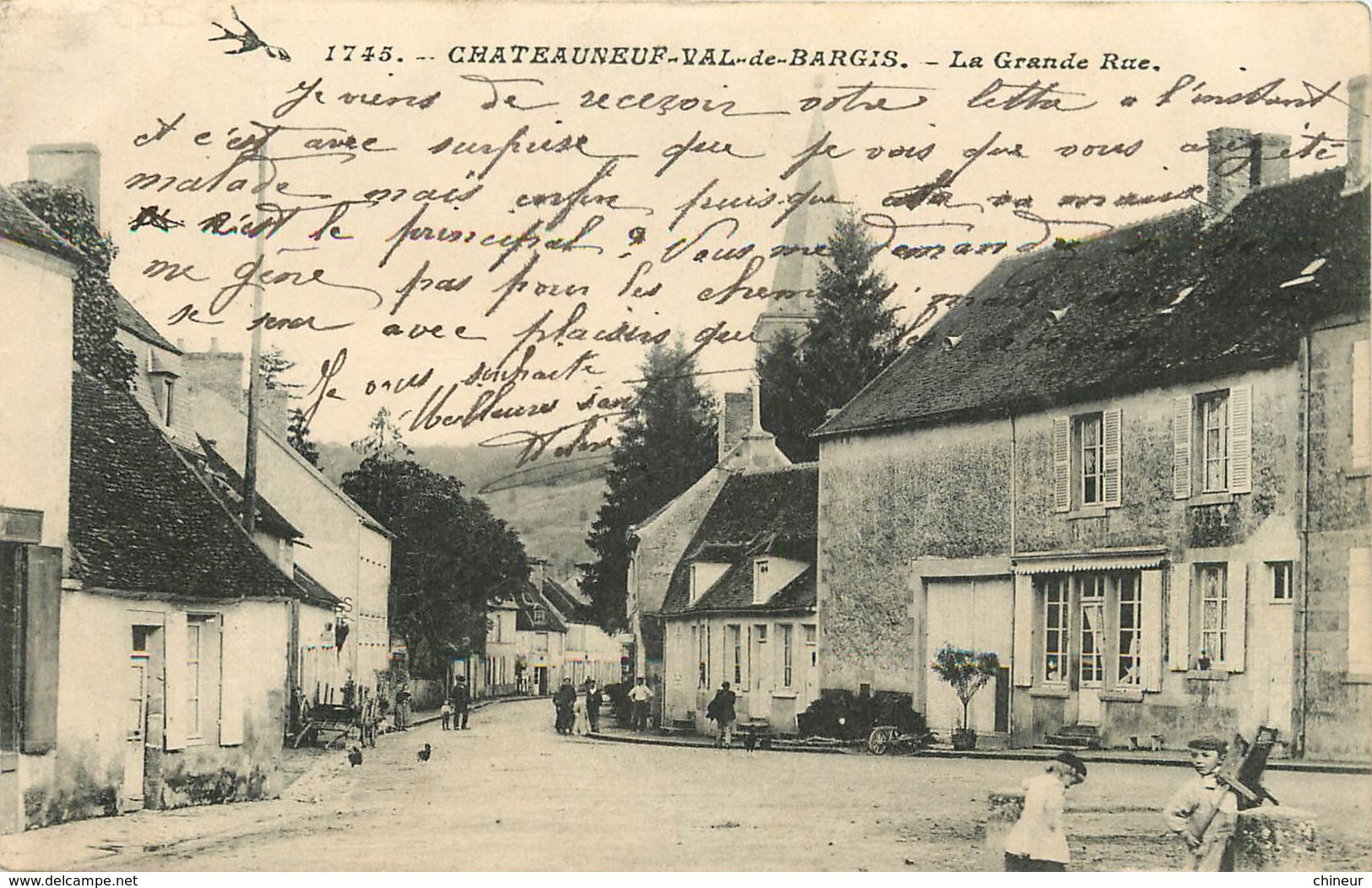 CHATEAUNEUF VAL DE BARGIS  LA GRANDE RUE - Other & Unclassified