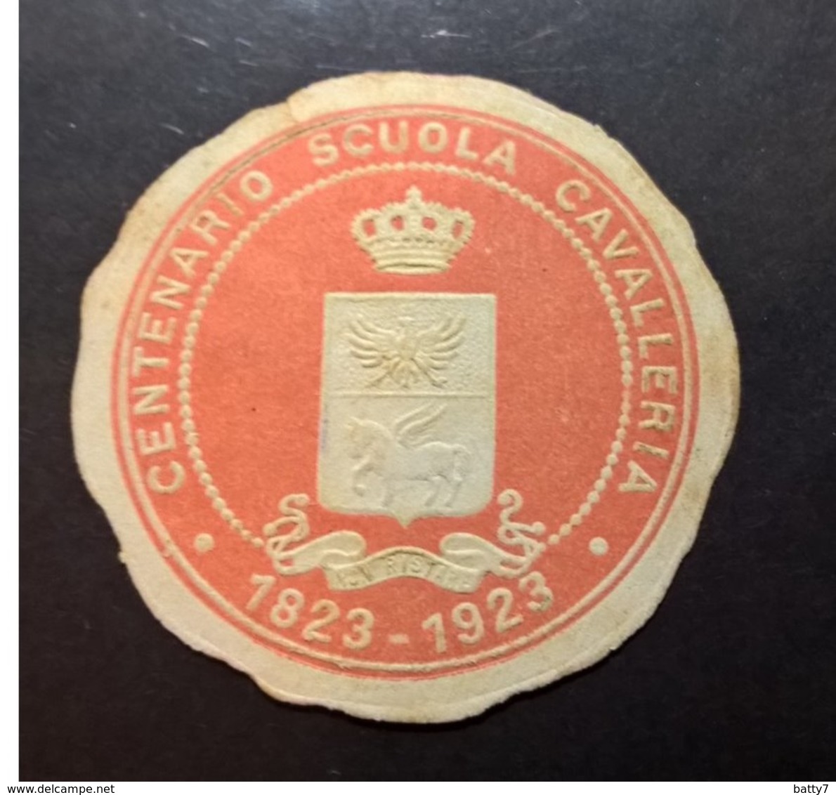 ERINNOFILI VIGNETTE CINDERELLA - CENTENARIO SCUOLA CAVALLERIA 1923 - Vignetten (Erinnophilie)