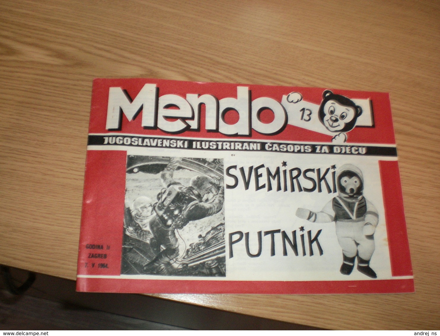 Teddy Bear Mendo Jugoslavenski Ilustrovani Casopis Za Decu Zagreb 1964 Illustrated Children Magazine Strip 23 Pages - Idiomas Escandinavos