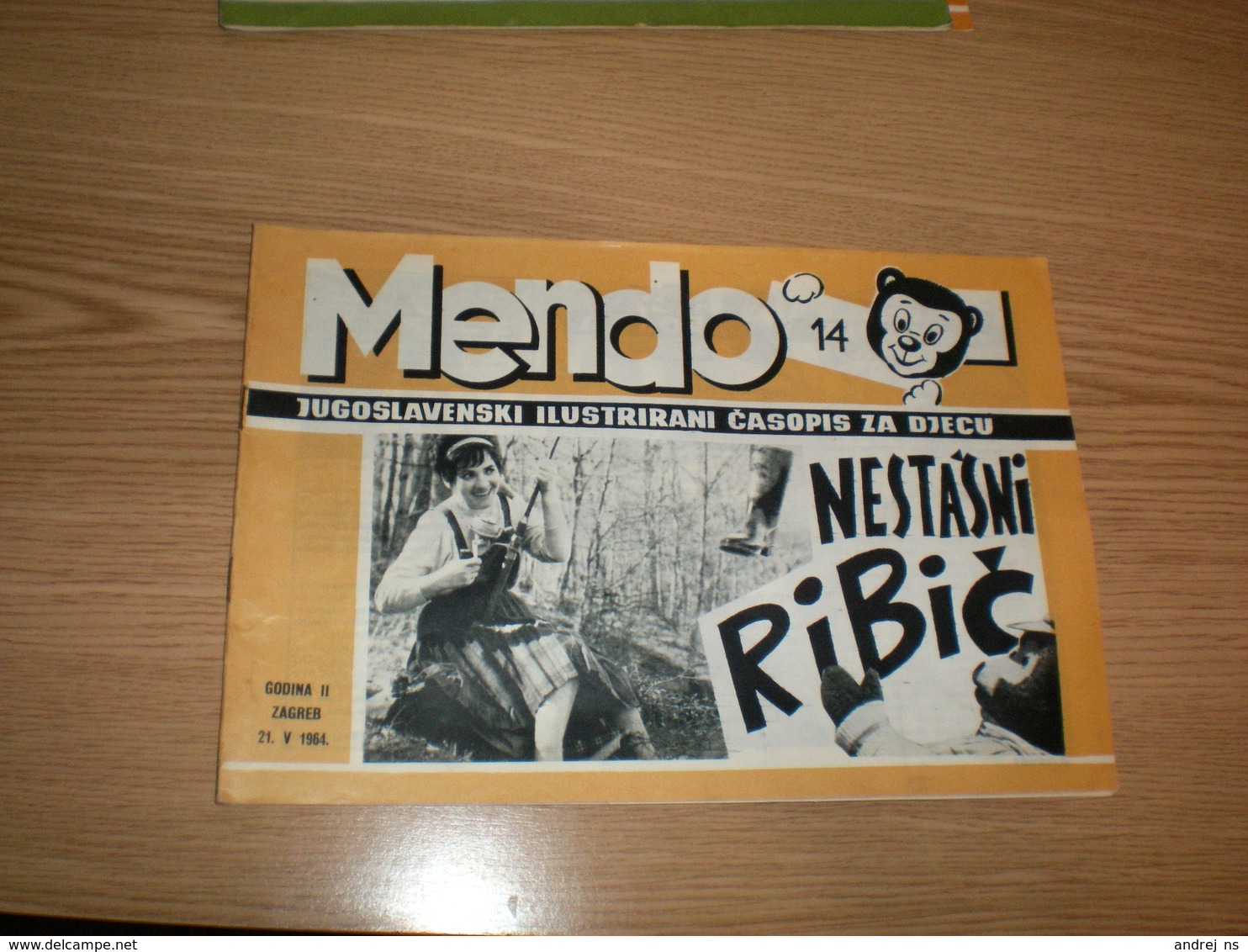 Teddy Bear Mendo Jugoslavenski Ilustrovani Casopis Za Decu Zagreb 1964 Illustrated Children Magazine Strip 23 Pages - Idiomas Escandinavos