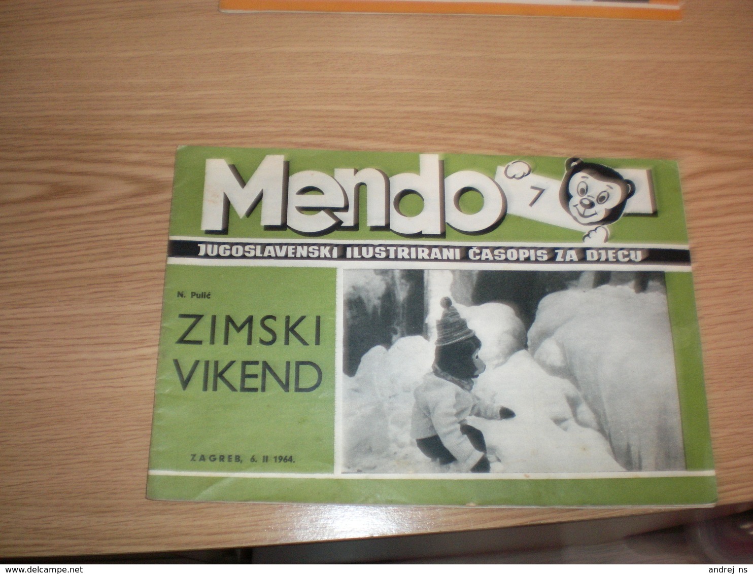 Teddy Bear Mendo Jugoslavenski Ilustrovani Casopis Za Decu Zagreb 1964 Illustrated Children Magazine Strip 23 Pages - Scandinavian Languages