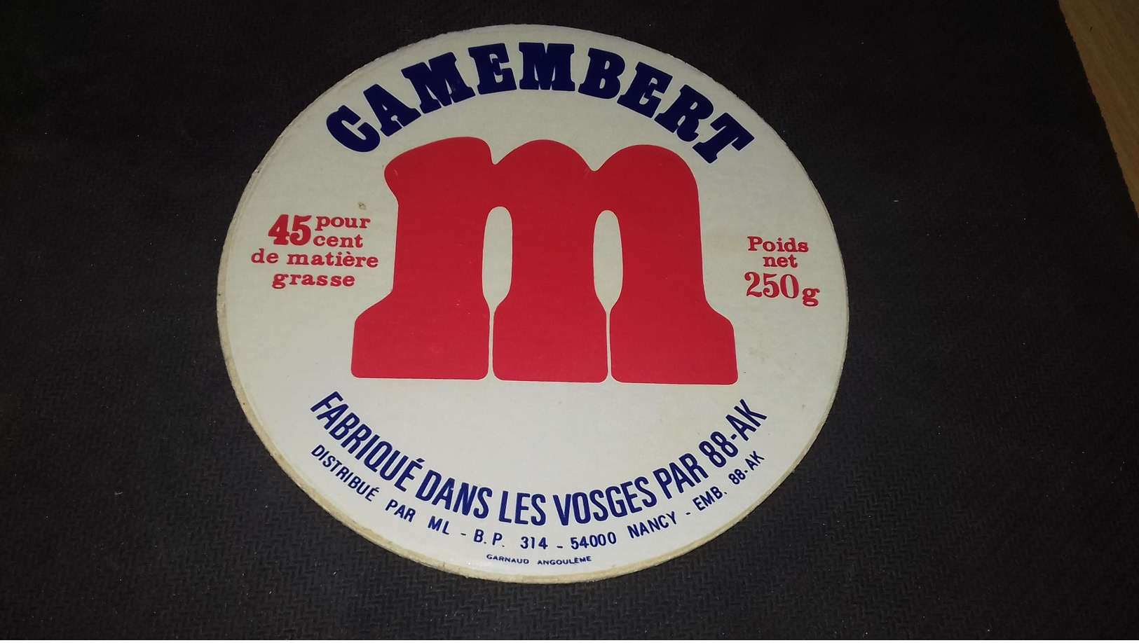 Etiquette De Fromage Camenbert M - Cheese