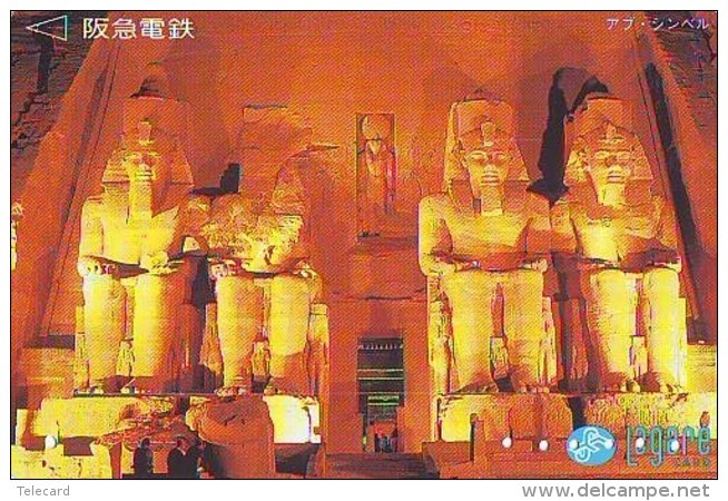 Carte Prépayée  Japon * Egypte (315) SPHINX * PYRAMIDE * KARTE EGYPT Related * Ägypten PREPAID CARD Japan - Landschaften