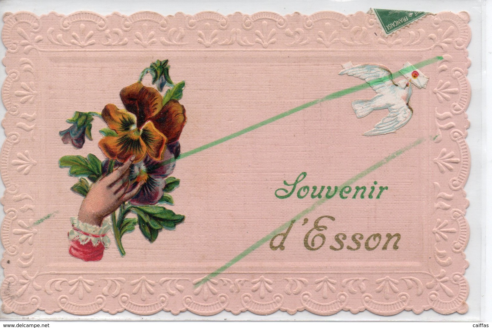 ESSON SOUVENIR CARTE GAUFREE  TRES RARE - Autres & Non Classés