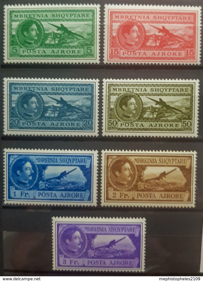 ALBANIA 1930 - MLH - Sc# C29-C35, Mi 228-234 - Air Mail - Complete Set! - Albania