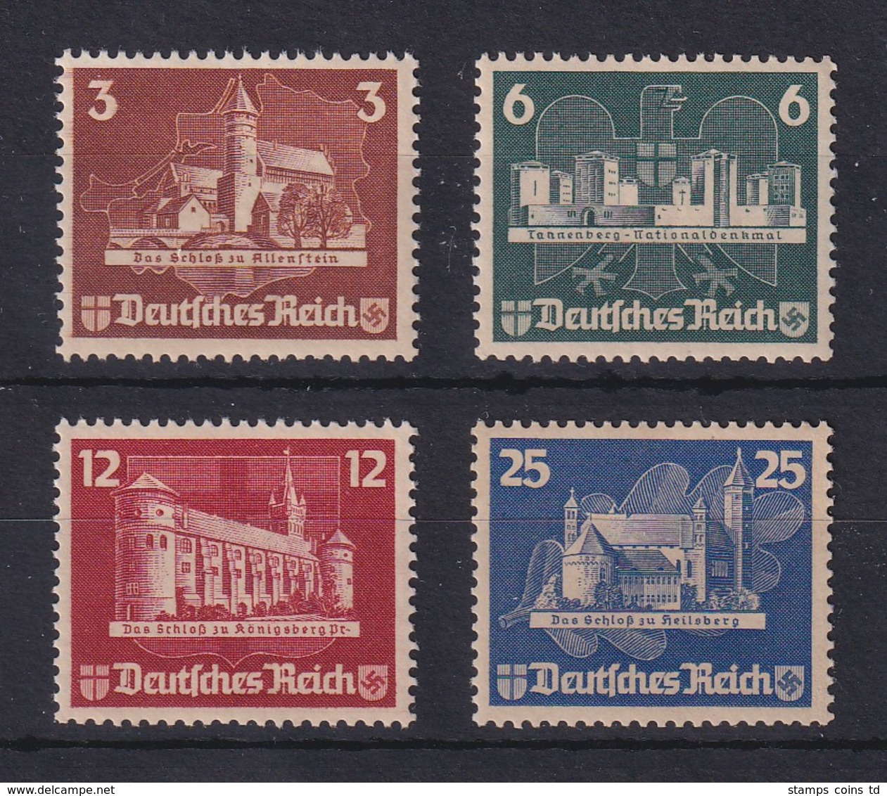 Deutsches Reich 1935 OSTROPA Einzelmarken Satz Mi.-Nr. 576-579 Ungebr. O. G.  - Sonstige & Ohne Zuordnung