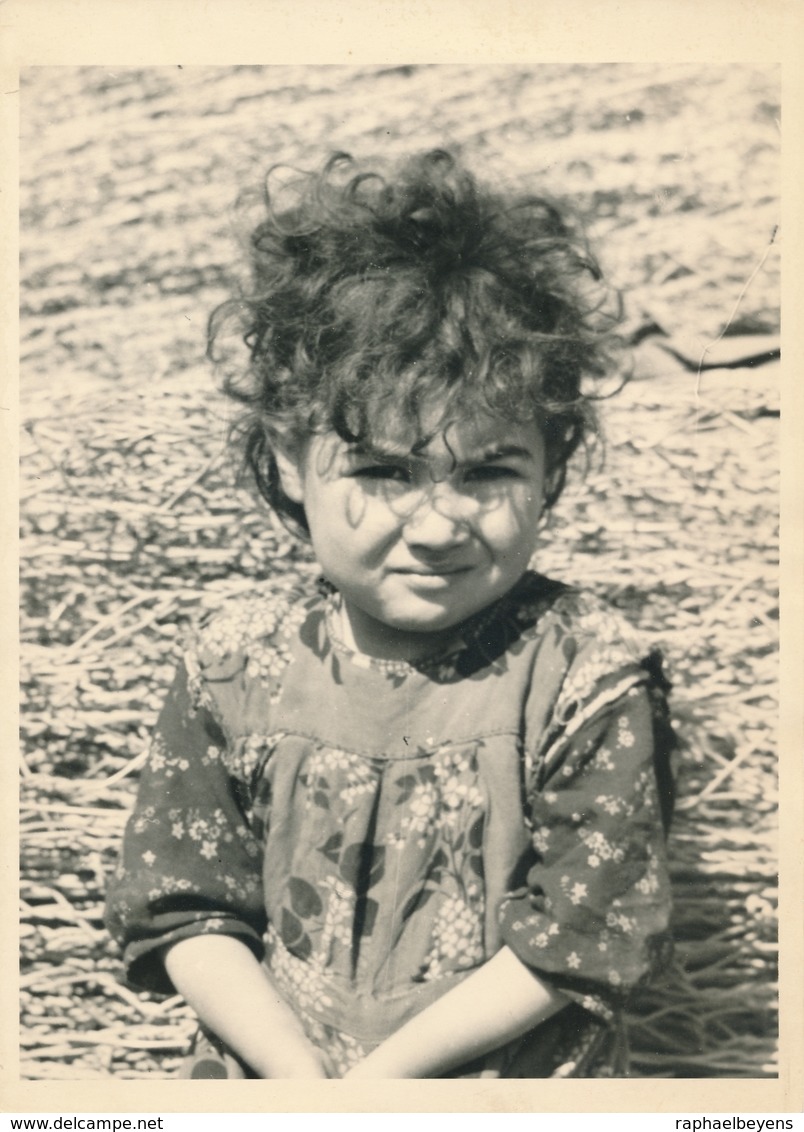 Portrait Jeune Fille Guerre D'Algérie Young Girl Argentique Algérienne - Personnes Anonymes