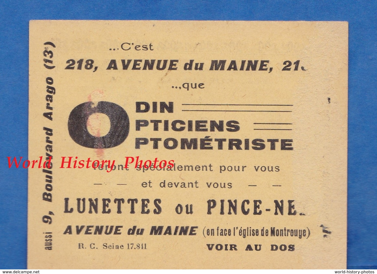 Carte Ancienne - PARIS 14e - IDEAL CINEMA - Saison 1925 / 1926 - Prix Réduit Pour Famille - TOP RARE - Arrondissement: 14