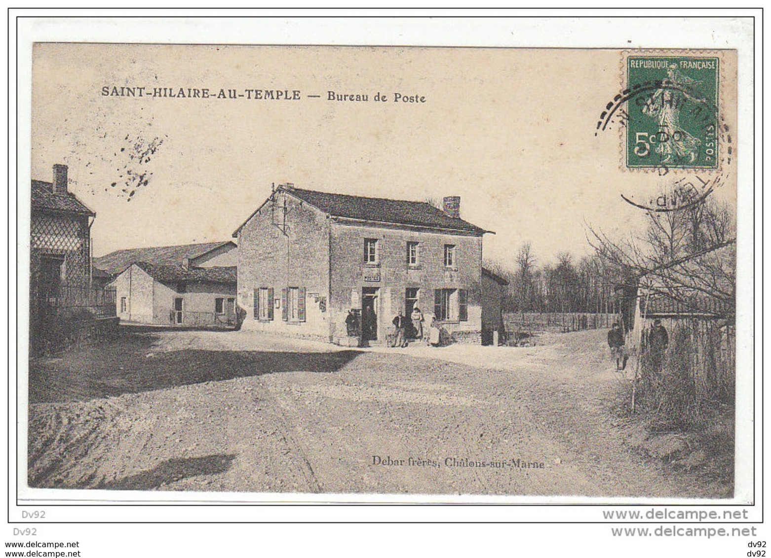 MARNE SAINT HILAIRE AU TEMPLE BUREAU DE POSTE - Altri & Non Classificati