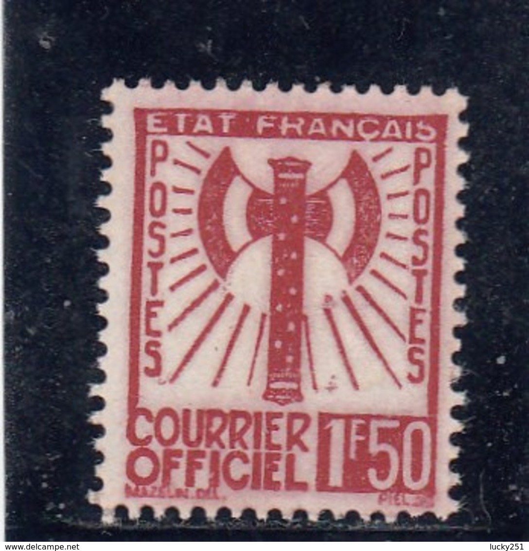 France - 1943 - Service - N°YT 8**  - Francisque - Nuovi