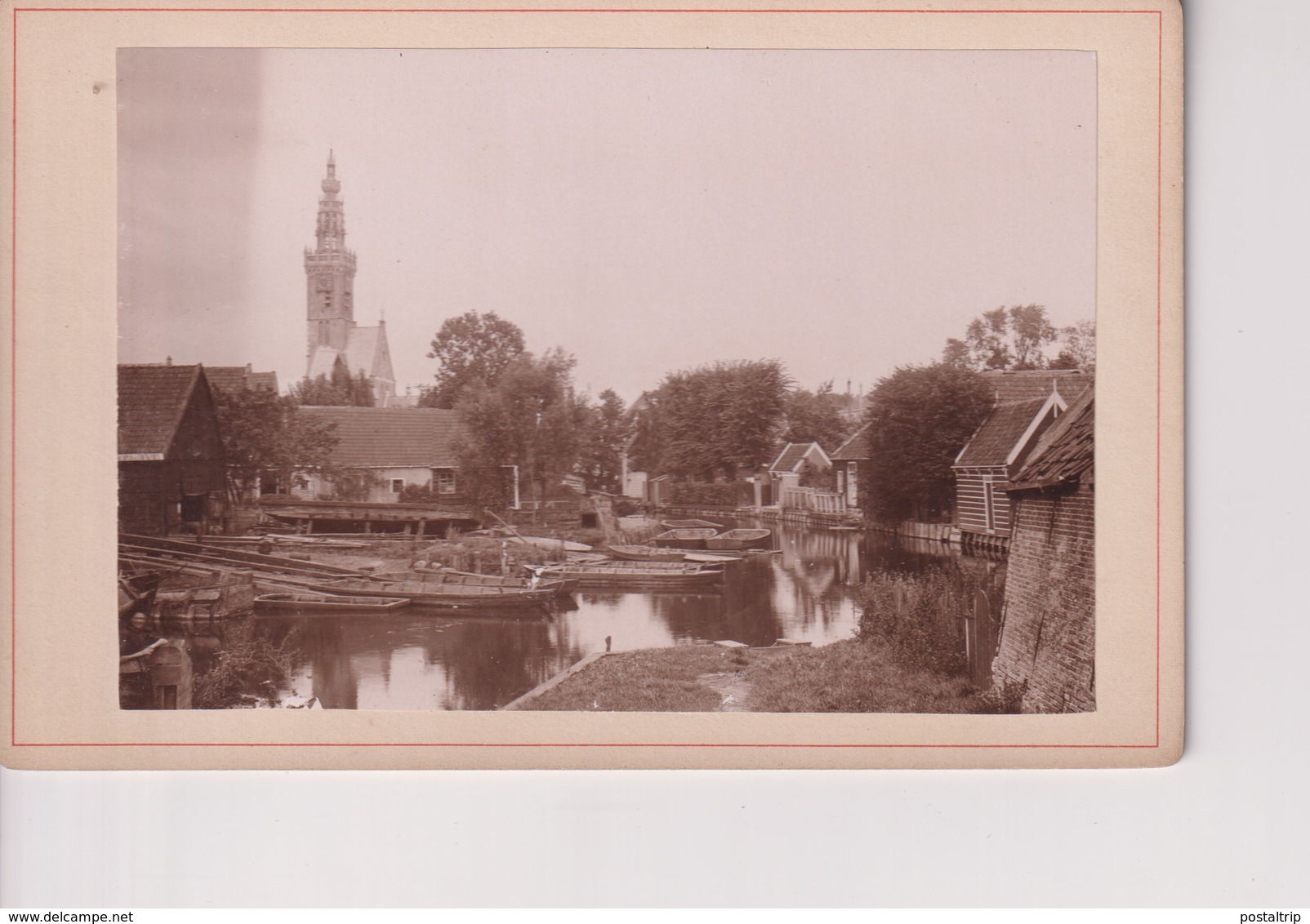 EDAM   NEDERLAND HOLLAND *- 16*10CM ALBUMEN Cabinet  Photograph - Old (before 1900)