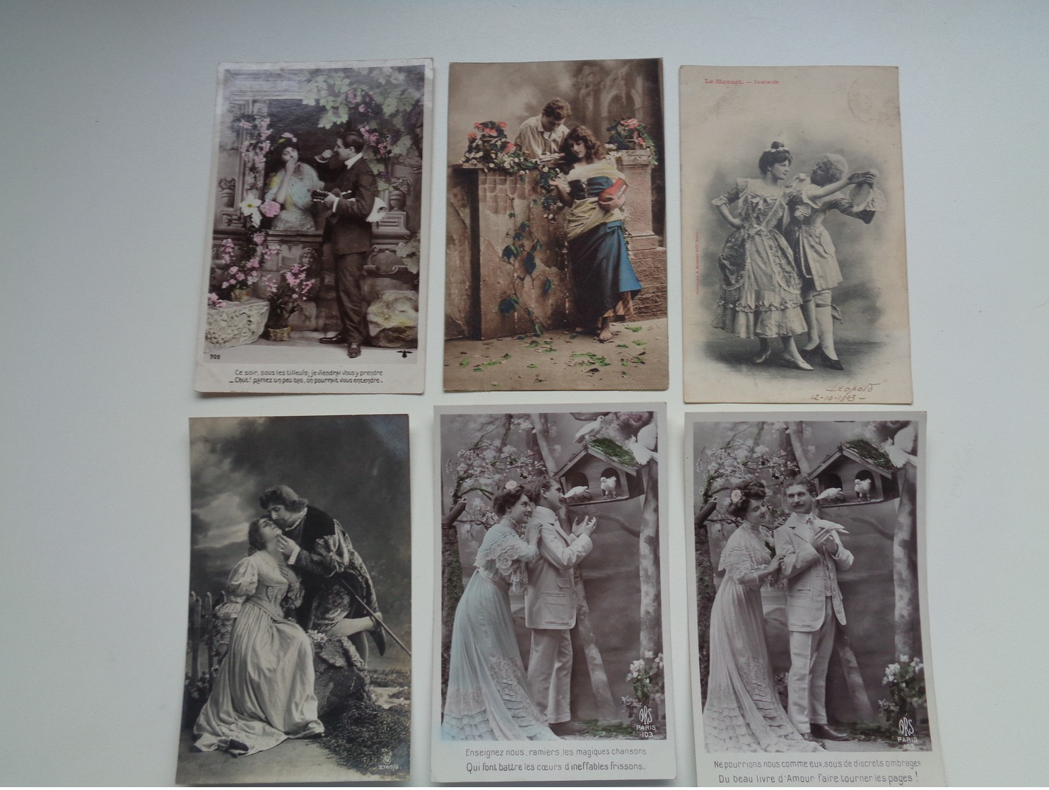 Beau Lot De 60 Cartes Postales De Fantaisie  Couples  Couple    Mooi Lot Van 60 Postkaarten Fantasie  Koppel - 60 Scans - 5 - 99 Cartes