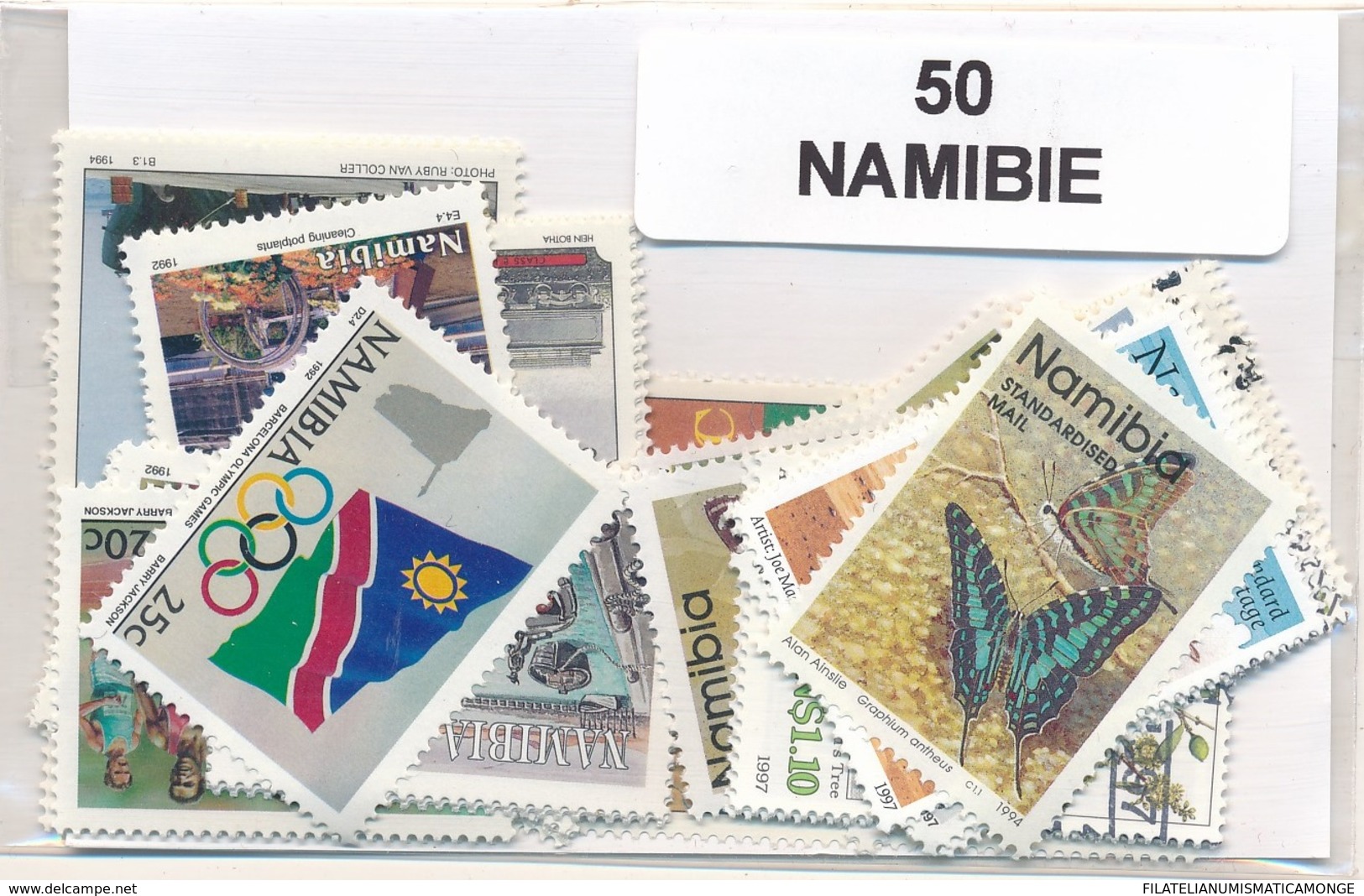 OFFER   Lot Stamp  Namibia 50 Sellos Diferentes    (mixed Condition) - Mezclas (max 999 Sellos)