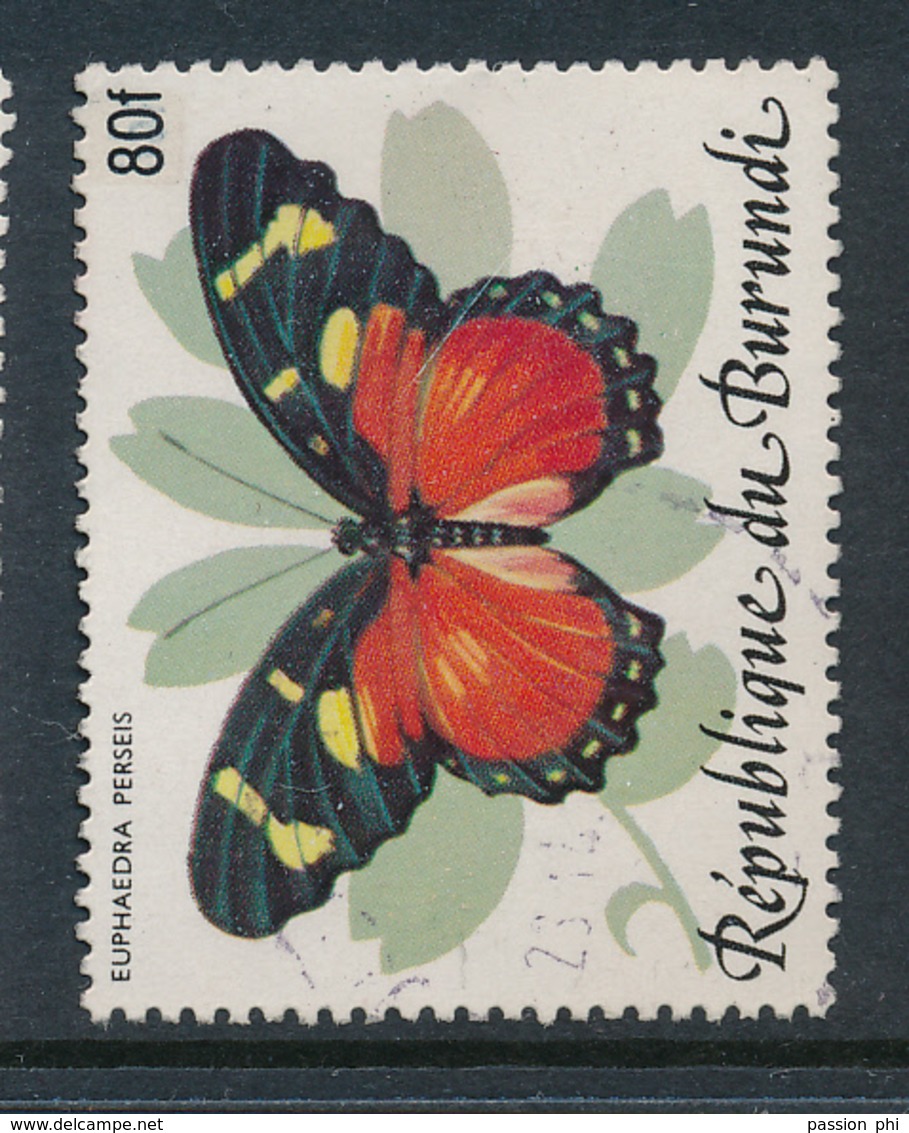 BURUNDI 1989 ISSUE BUTTERFLY WITH LOCAL OVERPRINT USED - Gebraucht