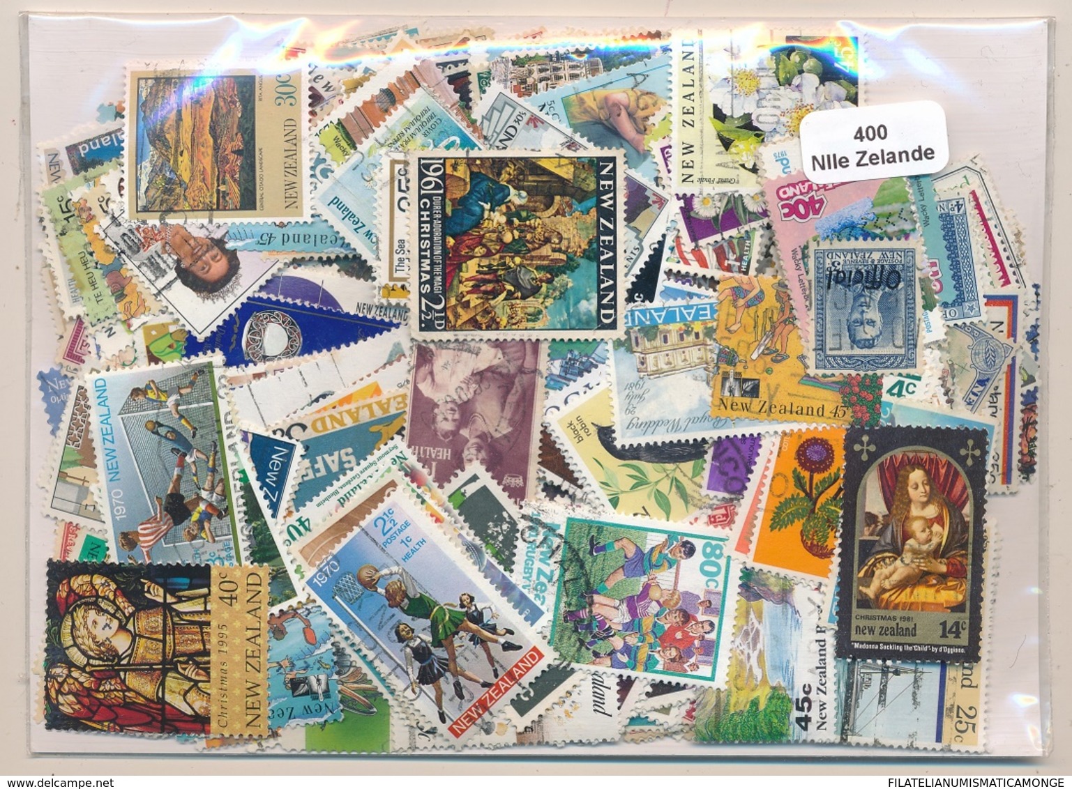 OFFER   Lot Stamp  Nueva Zelanda 400 Sellos Diferentes  (mixed Condition) - Mezclas (max 999 Sellos)