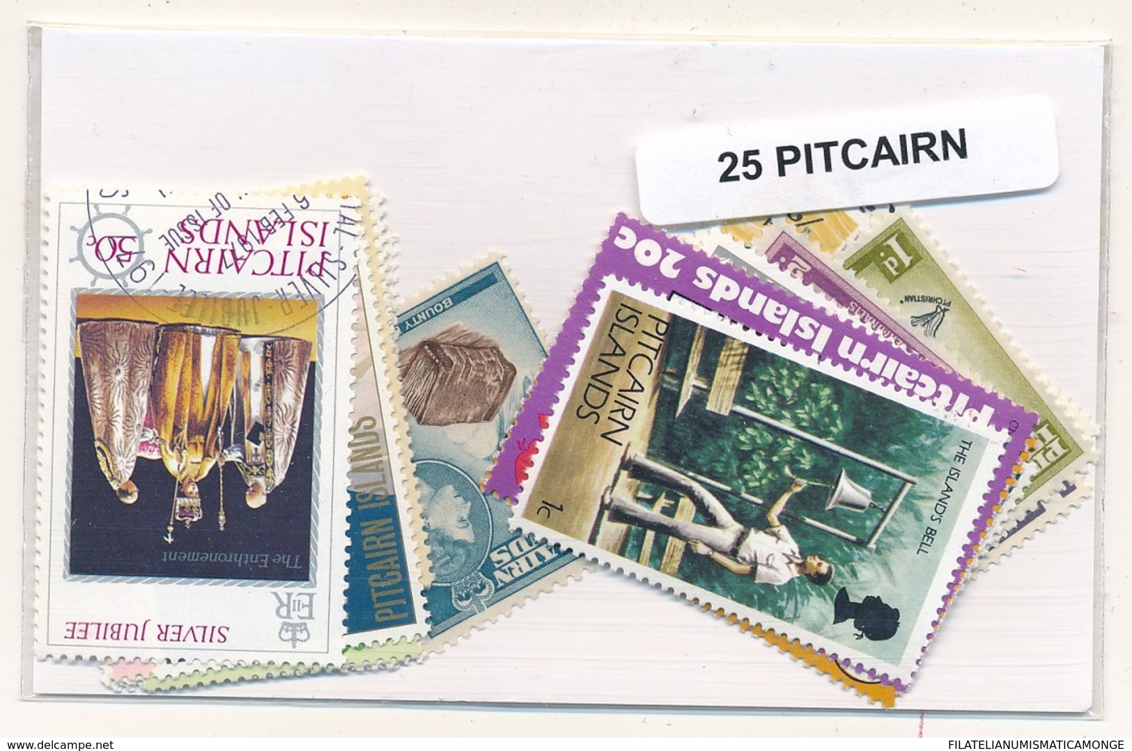 OFFER   Lot Stamp  Pitcairm 25 Sellos Diferentes  (mixed Condition) - Mezclas (max 999 Sellos)