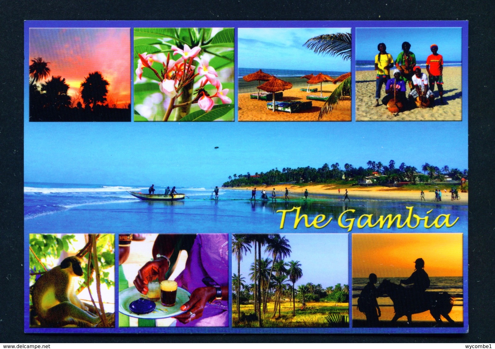 GAMBIA - Coastal View Multi View Used Postcard As Scans - Gambia