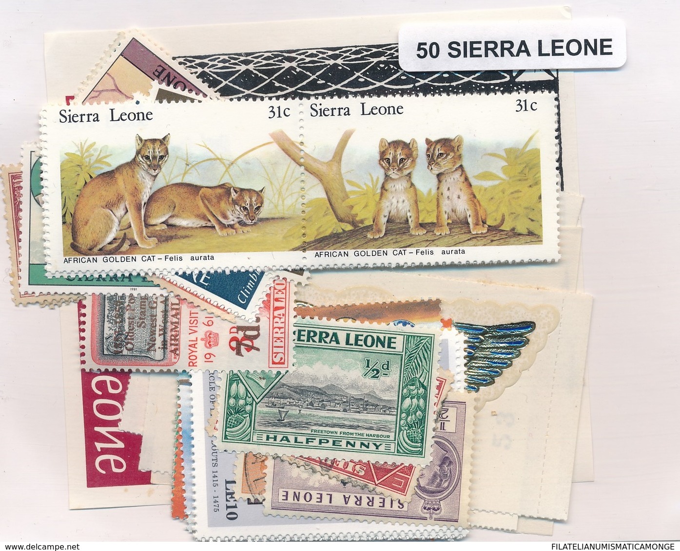 OFFER   Lot Stamp  Sierra Leona 50 Sellos Diferentes  (mixed Condition) - Lots & Kiloware (mixtures) - Max. 999 Stamps