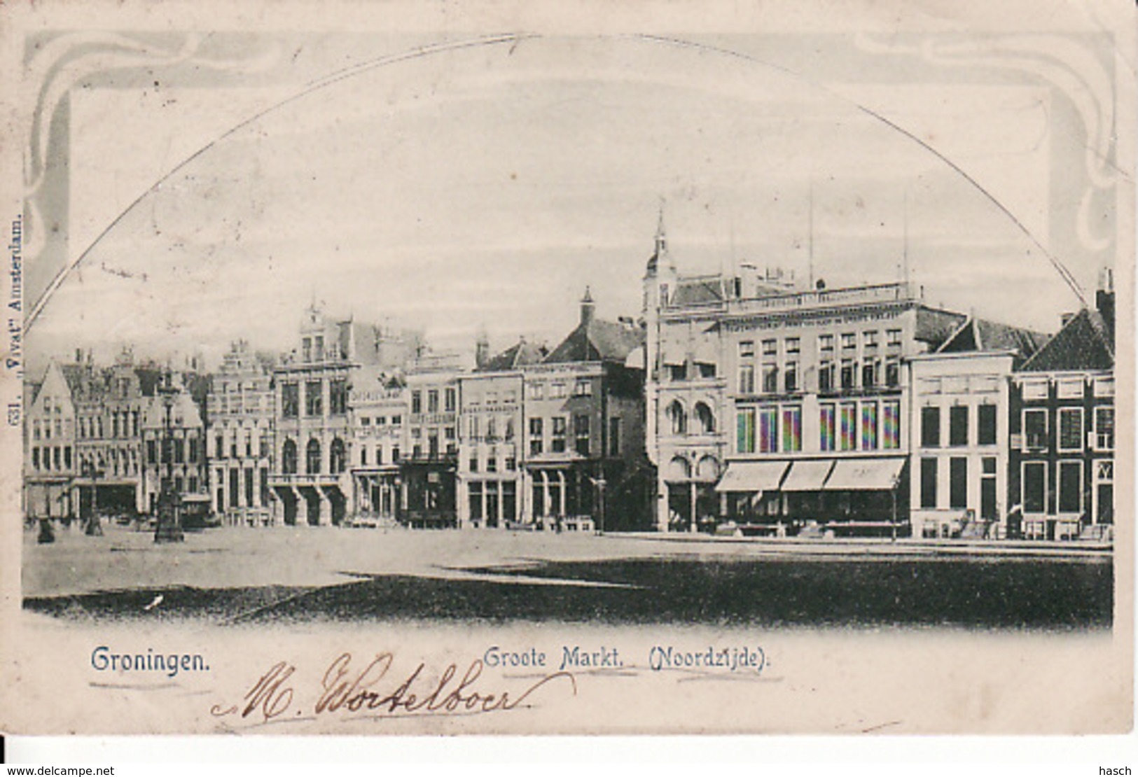 2747	45	Groningen, Grootemarkt Noordzijde 1901 (zie Rechts Boven) - Groningen