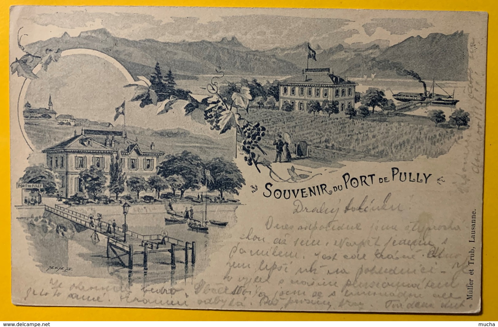 9275 -  Souvenir Du Port De Pully En 1901 - Pully
