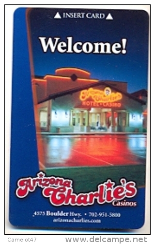 Arizona Charlie's Casino & Hotel, Las Vegas, Used Magnetic Room Key Card, Arizonach-4 - Chiavi Elettroniche Di Alberghi