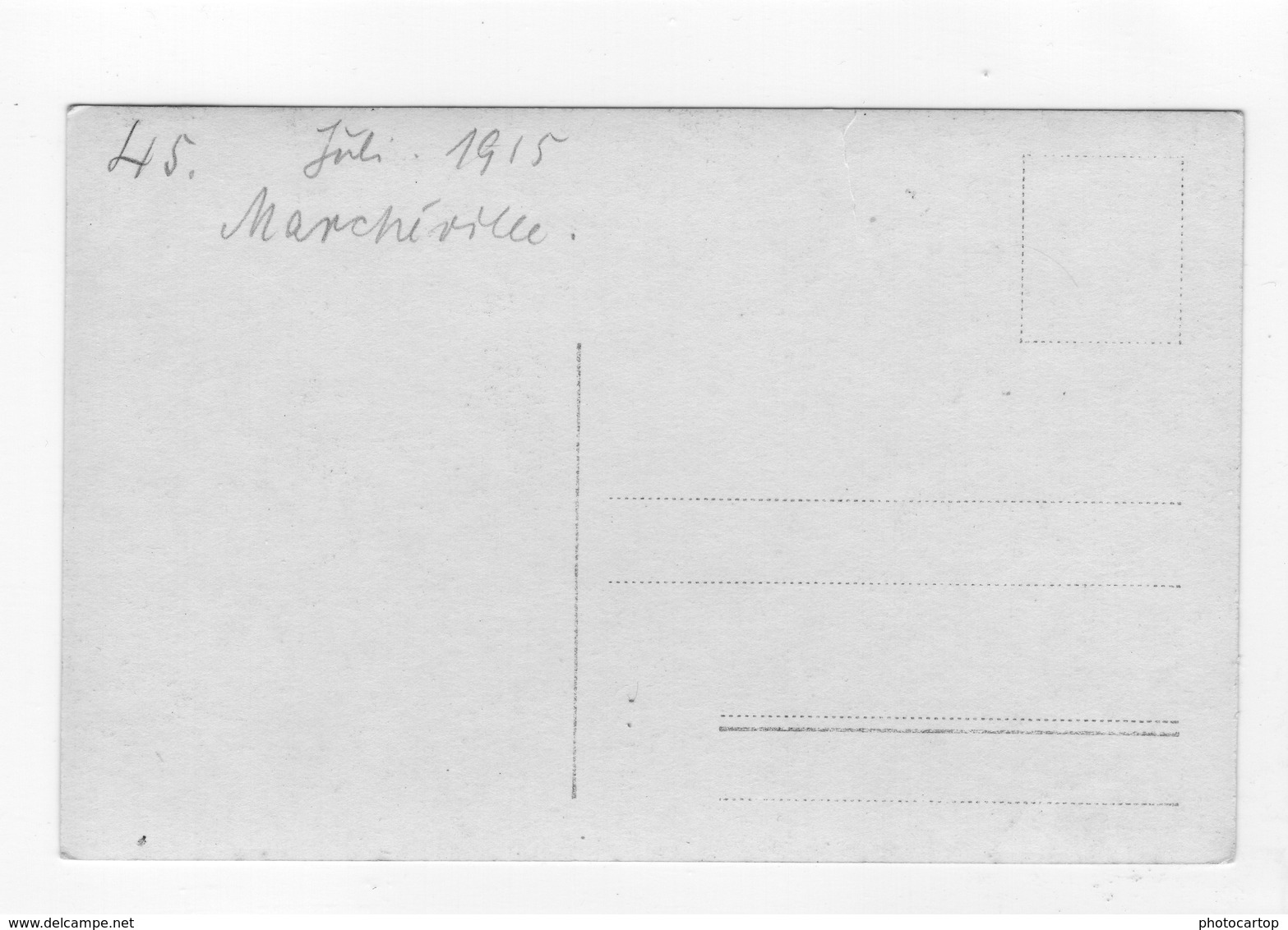 MARCHEVILLE EN WOEVRE-CARTE PHOTO Allemande-Guerre 14-18-1 WK-FRANCE-55- - Sonstige & Ohne Zuordnung