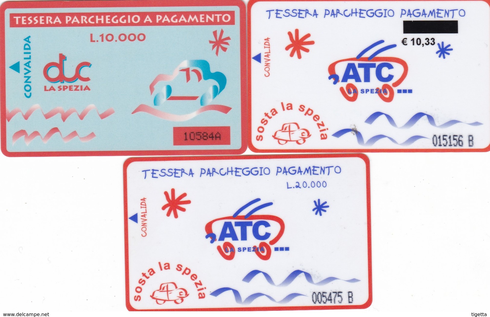 CITTA DI LA SPEZIA ATC CARD PARCHEGGI - Biglietti D'ingresso