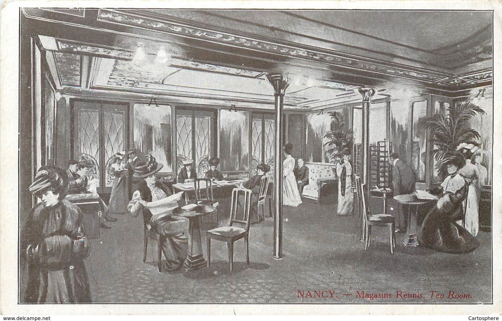 CPA 54 Meurthe Et Moselle Lot 3 CPA Nancy Magasins Réunis Tea Room - Gravure - Nancy