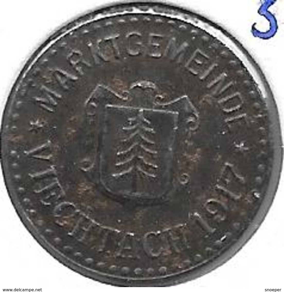 *notgeld  Viechtach 10 Pfennig  1917 Fe   562.5a - Altri & Non Classificati