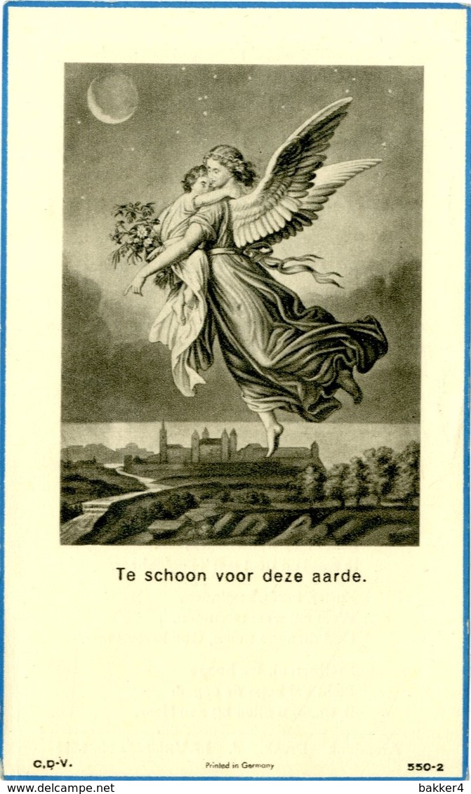 Dp. Nys Johan. Zoontje Van Nys Henricus En Fabri Maria. ° Mol 1942 † Desschel 1942  (2 Scan's) - Religion & Esotérisme