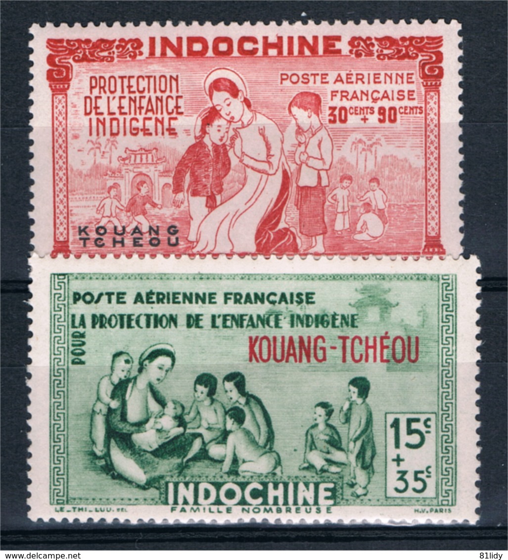 FRANCE  COLONIES KUANG  TCHEOU  P.A N° 1* à 4* - Unused Stamps