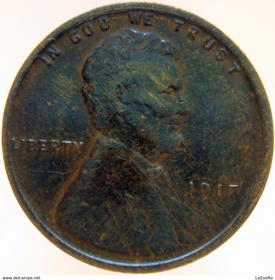 LaZooRo: United States Of America 1 Cent 1917 XF - 1909-1958: Lincoln, Wheat Ears Reverse