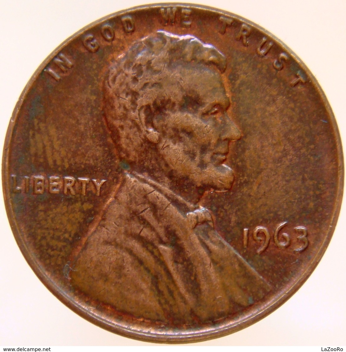 LaZooRo: United States Of America 1 Cent 1963 XF - 1959-…: Lincoln, Memorial Reverse
